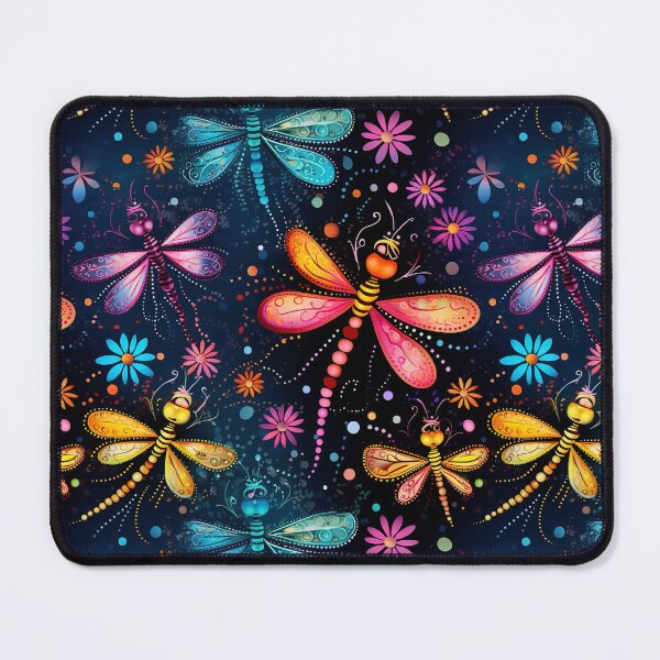 Item preview, Whimsical Dragonfly and Flowers designed and sold by Driftwood Spirits.