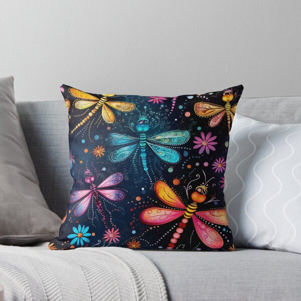 Item preview, Whimsical Dragonfly and Flowers  designed and sold by Driftwood Spirits.