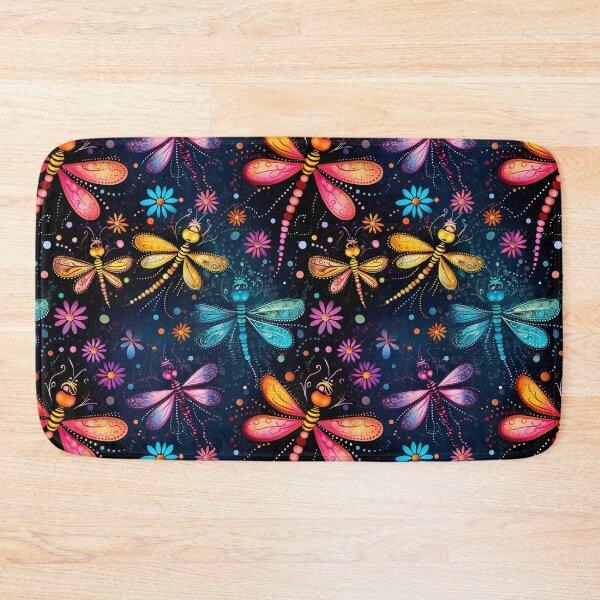 Item preview, Whimsical Dragonfly and Flowers  designed and sold by Driftwood Spirits.