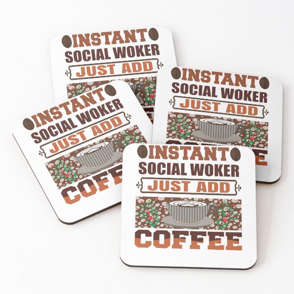Item preview, Instant Social Worker Just Add Coffee, Clinical Social Worker, Social Work Graduation, Future Counselor, Motivational  designed and sold by behindthefacts.