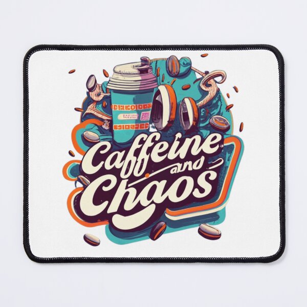Artikelvorschau, Caffeine and Chaos - Koffein und Chaos für den Kaffee fan funny entworfen und verkauft von Superdealkoeln.