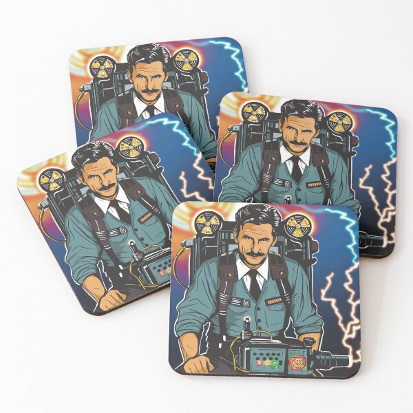 Item preview, Nikola Tesla with a Proton Pack designed and sold by Area111Art.