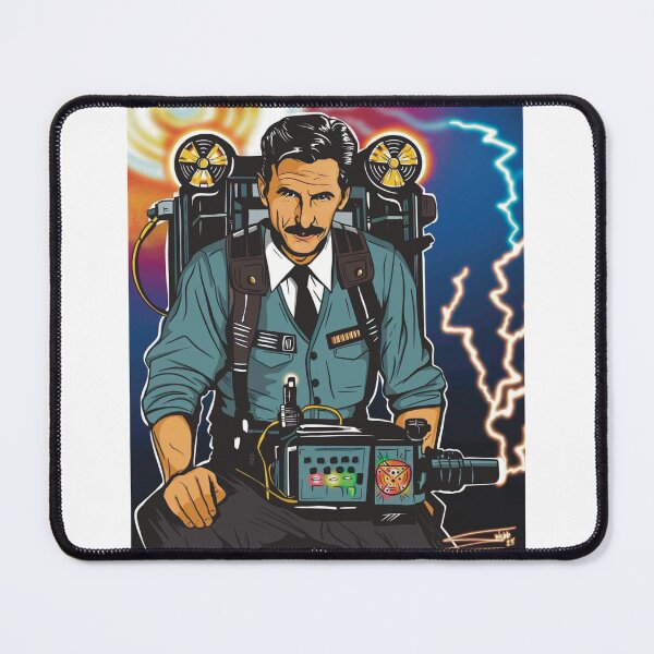 Item preview, Nikola Tesla with a Proton Pack designed and sold by Area111Art.