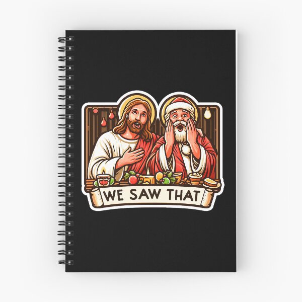 Item preview, WE SAW THAT meme JESUS Santa Claus Xmas Party designed and sold by plushism.