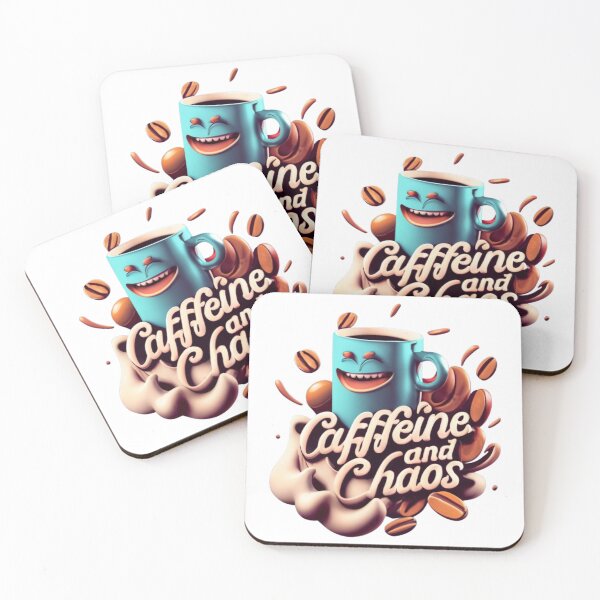Artikelvorschau, Caffeine and Chaos - Koffein und Chaos für den Kaffee fan funny entworfen und verkauft von Superdealkoeln.