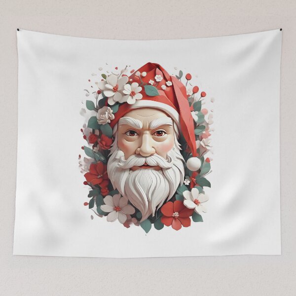 Item preview, Cute Santa Face - Funny Christmas - Christmas Day - Santa Claus designed and sold by stylishdzign.