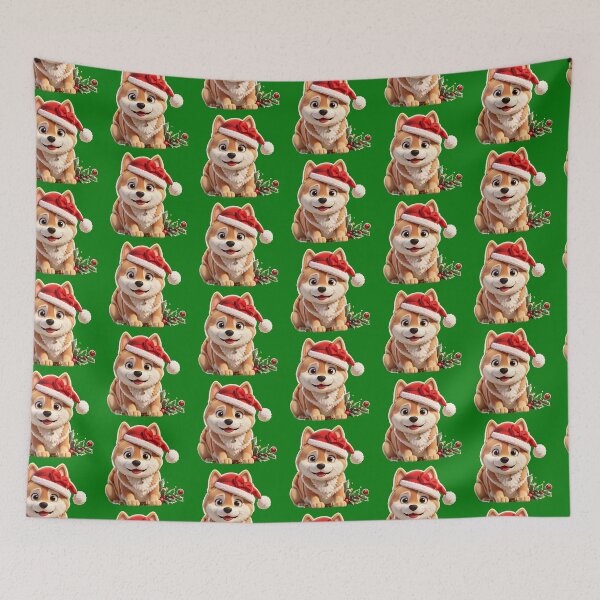 Item preview, Cute Shiba Inu Christmas Xmas Winter Holidays designed and sold by givemedogs.