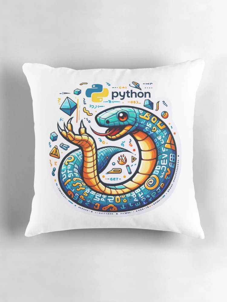 Thumbnail 3 of 4, Pillow, Python CodeCraft 2 designed and sold by pixeldigger.