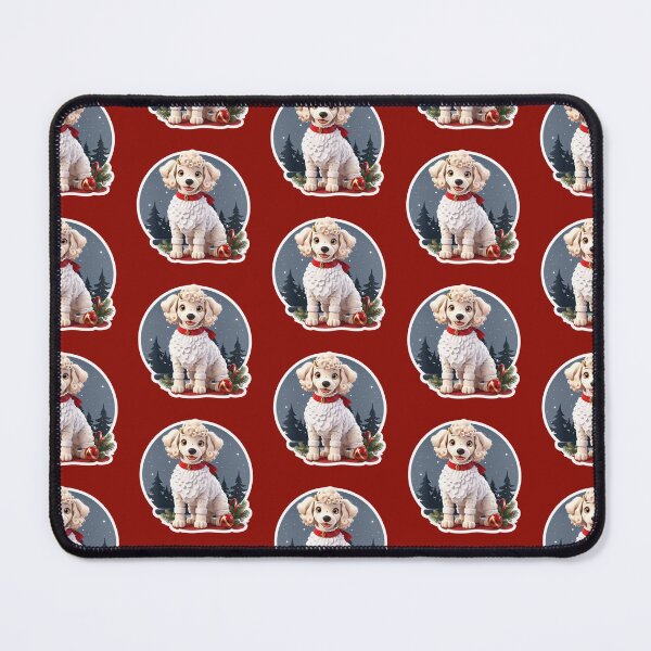 Item preview, Cute Poodle Puppy Christmas Xmas designed and sold by givemedogs.
