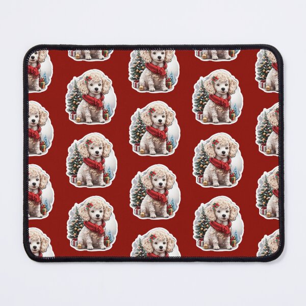 Item preview, Cute Poodle Christmas Xmas Holidays designed and sold by givemedogs.