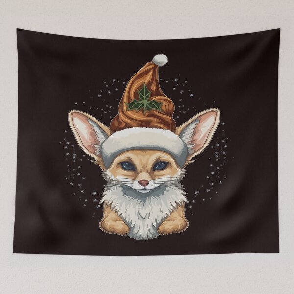 Item preview, Christmas Fennec Fox designed and sold by creativellashop.