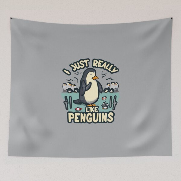 Item preview,  I Just Really Like Penguins OK designed and sold by BOOLL .