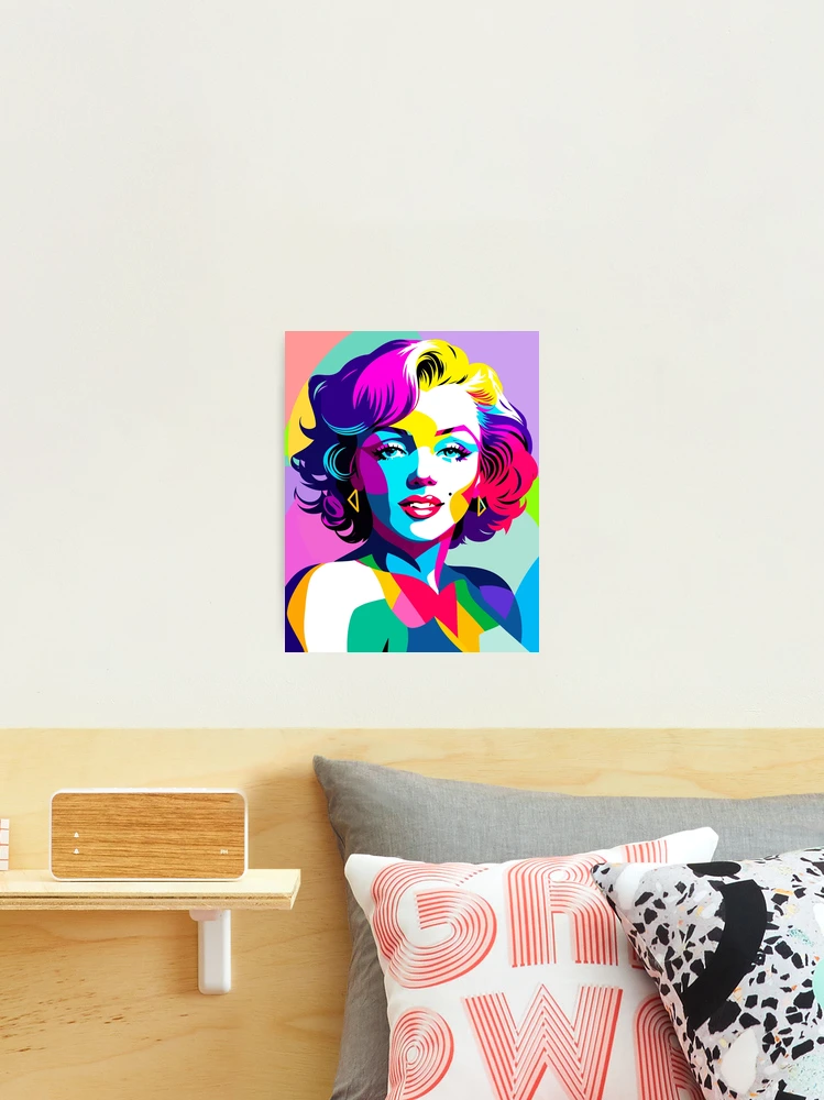 Poster mprmé,Marlyn Monroe, Affche Pop Art,Décoraton murale,Marlyn,Dgtal penture