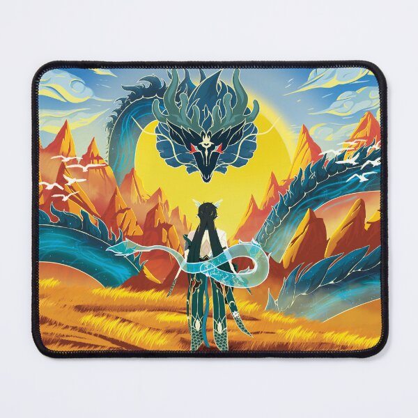 Item preview, Dan Heng Imbibitor Lunae Dragon Landscape Illustration designed and sold by Valpochiro.