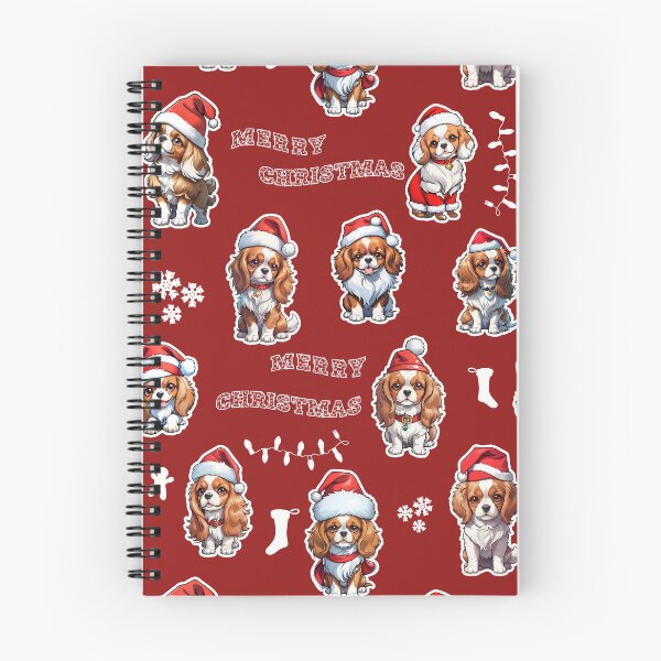 Item preview, Cavalier King Charles Spaniel Christmas pattern designed and sold by Music-matter.