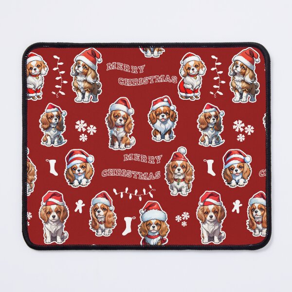 Item preview, Cavalier King Charles Spaniel Christmas pattern designed and sold by Music-matter.