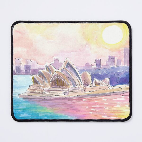 Item preview, Sydney Australia Sunset with Opera and Downtown designed and sold by artshop77.