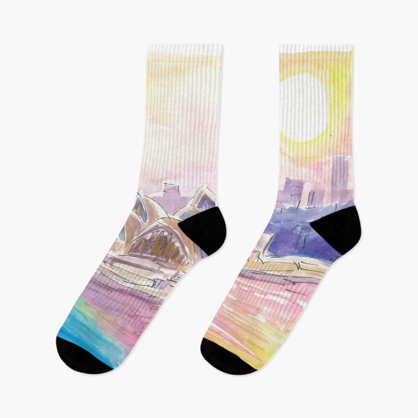 Item preview, Sydney Australia Sunset with Opera and Downtown designed and sold by artshop77.