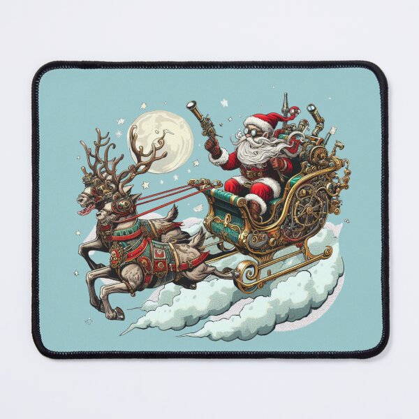 Item preview, Steampunk Santa and Reindeer designed and sold by organicgal.