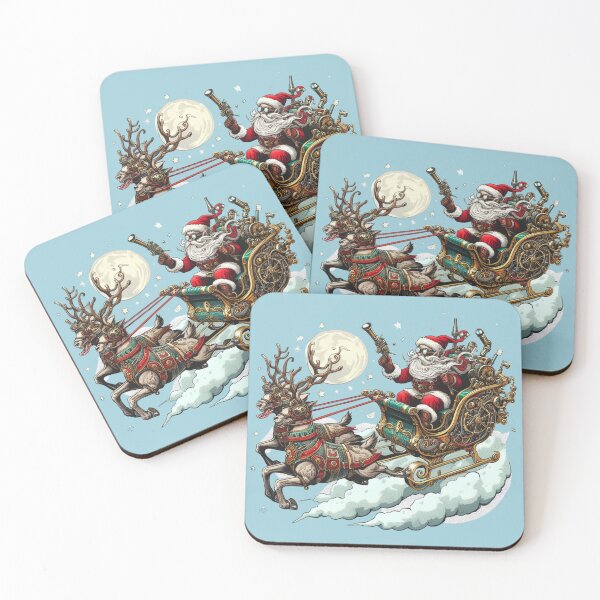 Item preview, Steampunk Santa and Reindeer  designed and sold by organicgal.