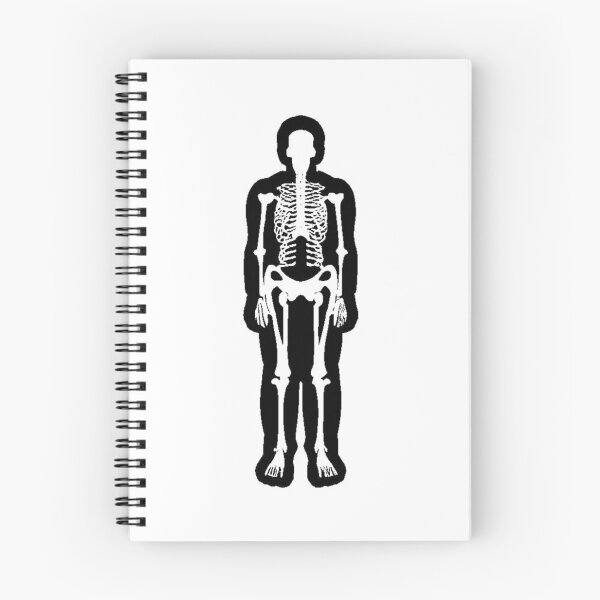 Item preview, skeleton figure, white, black drawing, skeleton logo, original T-shirt with a skeleton, picture, illustration, graphic designed and sold by gulka8.