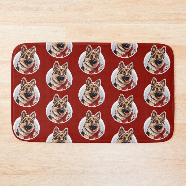 Item preview, Cute German Shepherd Christmas Xmas designed and sold by givemedogs.