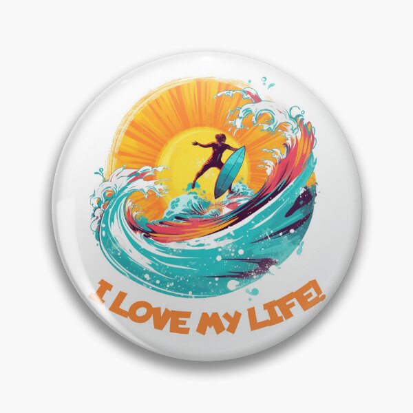 Artikelvorschau, Ich liebe mein Leben. Lustige Geschenke für Surfer entworfen und verkauft von ABCreativeShop.