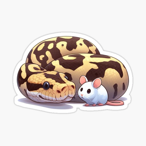 Item preview, Best Friends - Ball Python and Mouse designed and sold by Mr. Kidz LLC.