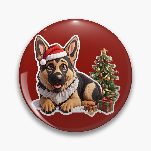 Item preview, Cute German Shepherd Puppy Christmas Xmas Holidays designed and sold by givemedogs.