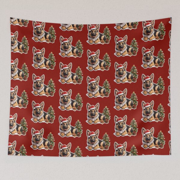 Item preview, Cute German Shepherd Puppy Christmas Xmas Holidays designed and sold by givemedogs.