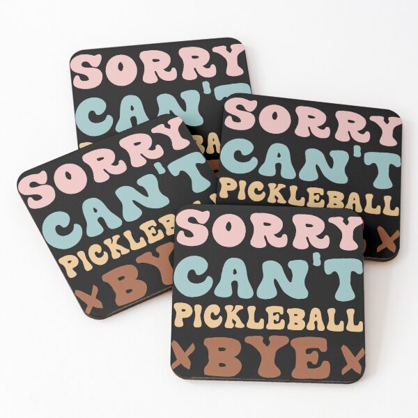Item preview, Sorry Can't Pickleball Bye Groovy Funny pickleball player saying designed and sold by Be Cool (5.0) ⭐⭐⭐⭐⭐.