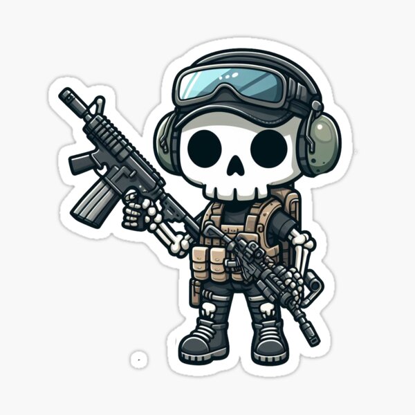 Tactical Ghost Sticker for Sale by spaceofbones