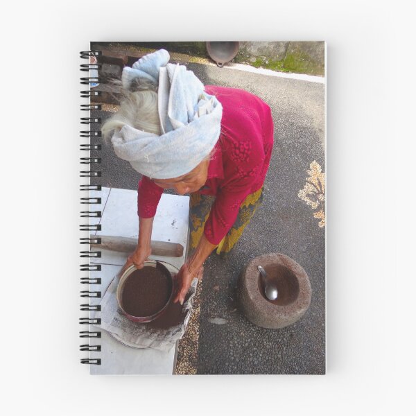 Item preview, Balinese lady sifting coffee designed and sold by exploramum.