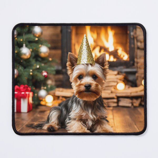 Item preview, Adorable Yorkshire Terrier Yorke Christmas designed and sold by purplesensation.