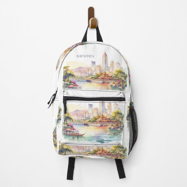 Item preview, Shenzhen China Watercolor Illustration designed and sold by PaintMeWorld.