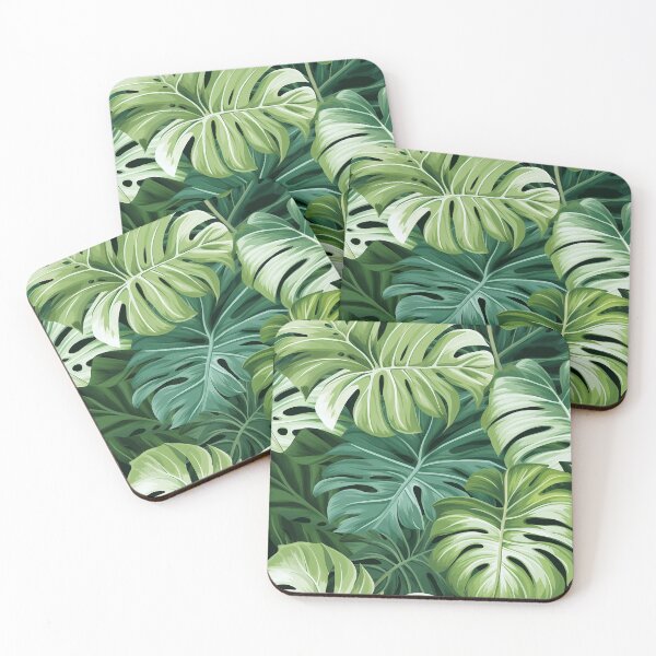 Item preview, Seamless pattern of Monstera leaves on a black background. designed and sold by AnanchaiP.