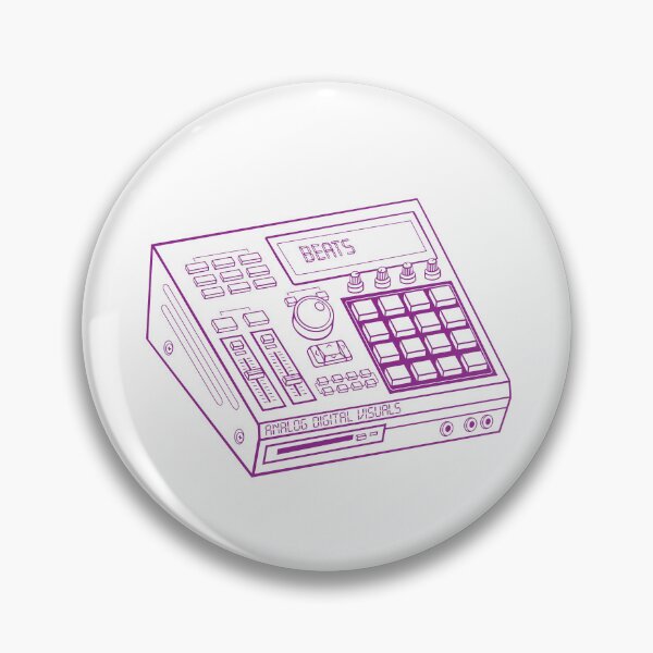 Item preview, Hip Hop Sampler Retro Graphic  (Violet Lines) Analog / Music designed and sold by analogdigitalvz.