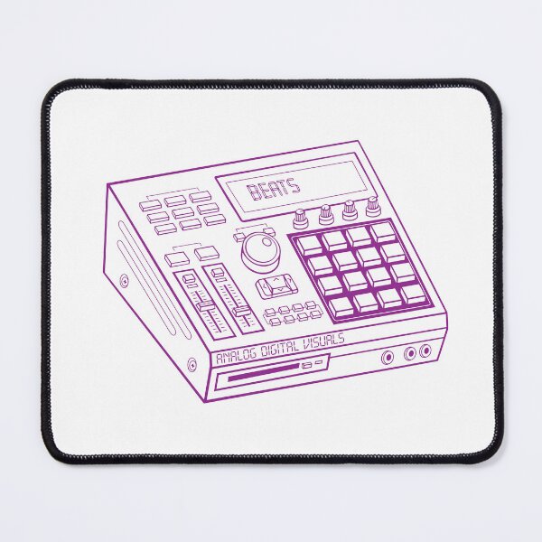 Item preview, Hip Hop Sampler Retro Graphic (Violet Lines) Analog / Music designed and sold by analogdigitalvz.