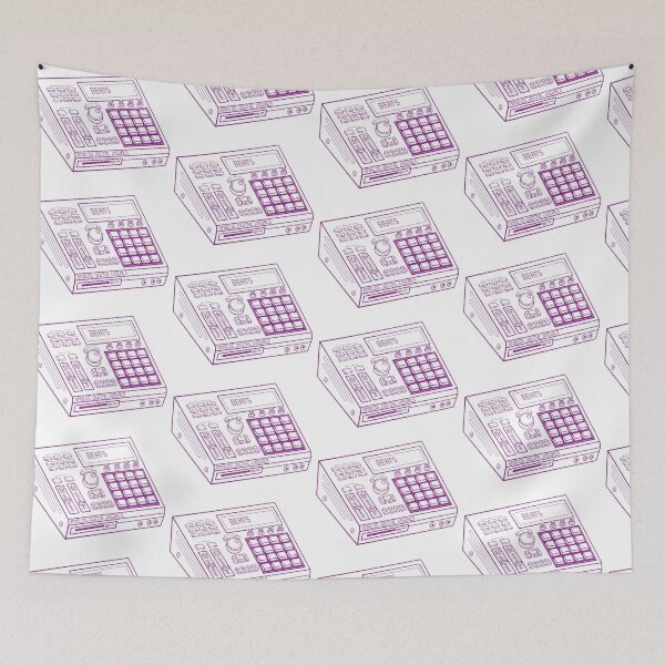 Item preview, Hip Hop Sampler Retro Graphic  (Violet Lines) Analog / Music designed and sold by analogdigitalvz.