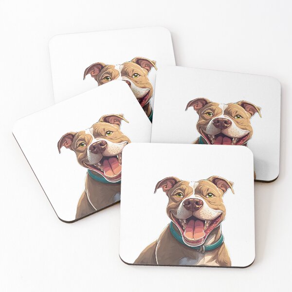 Item preview, Happy Pitbull dog breed designed and sold by emaotx.
