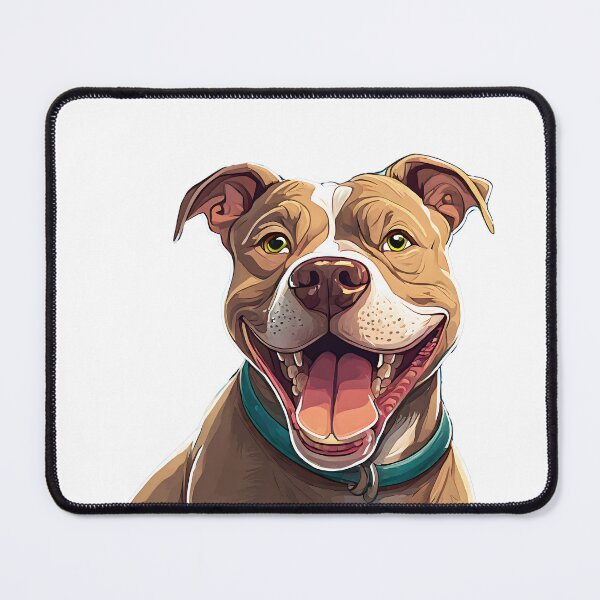 Item preview, Happy Pitbull dog breed designed and sold by emaotx.