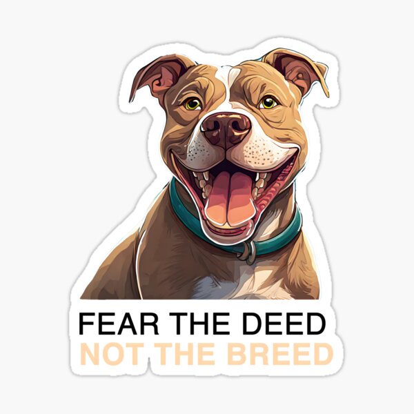 Vista previa del artículo con la obra «Raza de perro feliz Pitbull», diseñado y vendido por emaotx.