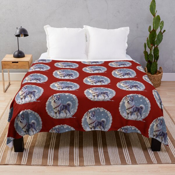Item preview, Cute Siberian Husky Christmas Xmas Holidays designed and sold by givemedogs.