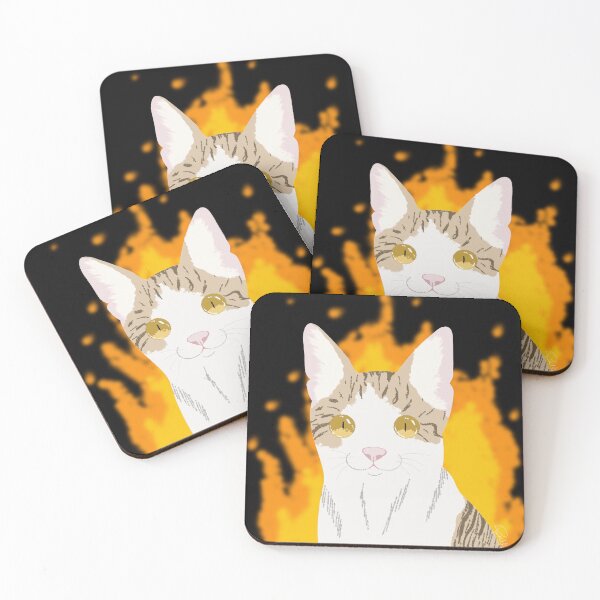Item preview, Kitty arsonist (black background) designed and sold by PortalArts.