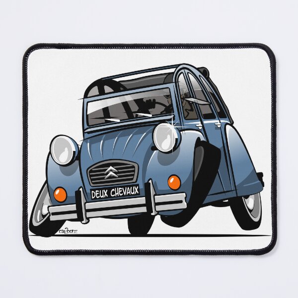 Item preview, 2CV caricature blue designed and sold by car2oonz.