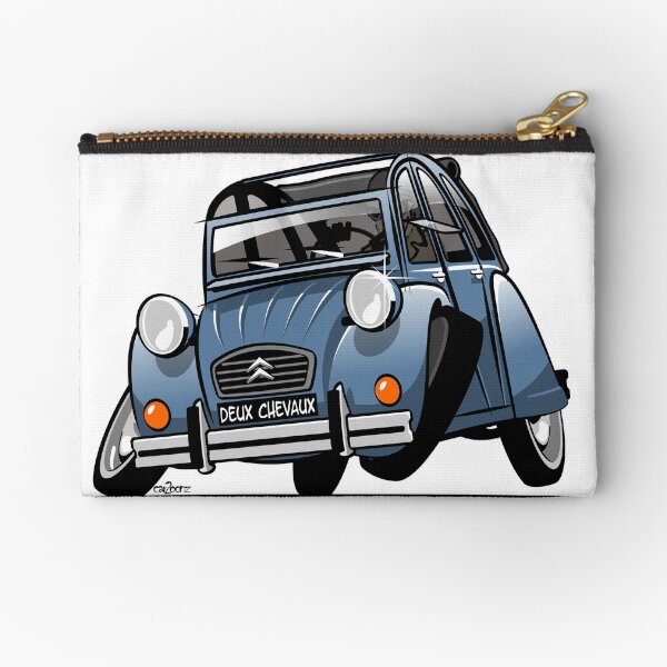 Item preview, 2CV caricature blue designed and sold by car2oonz.