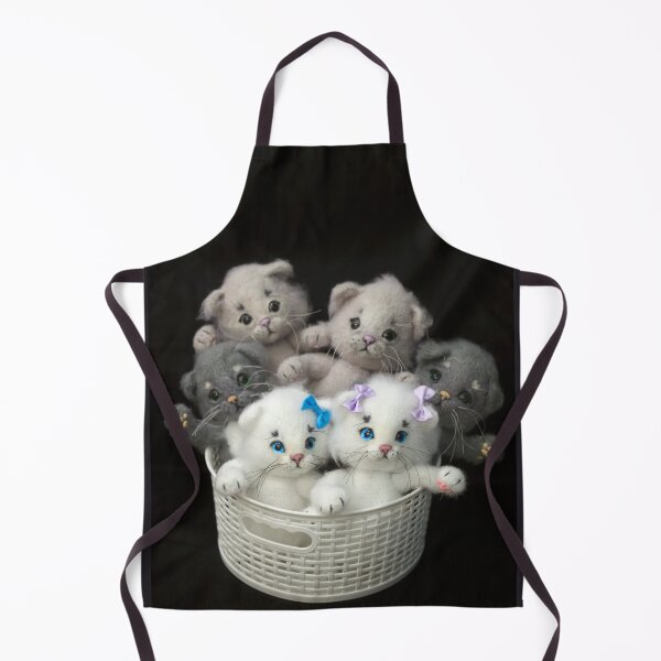 Item preview, Toy cats on black background designed and sold by olena2552.