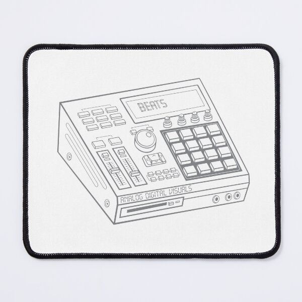 Item preview, Hip Hop Sampler Retro Graphic (Gray Lines) Analog / Music designed and sold by analogdigitalvz.