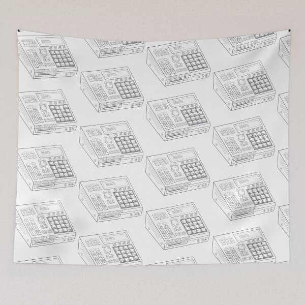 Item preview, Hip Hop Sampler Retro Graphic (Gray Lines) Analog / Music designed and sold by analogdigitalvz.