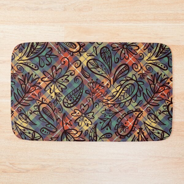 Item preview, Floral Plaid Seamless Pattern - Vibrant Flowers in a Repeating Design designed and sold by OrangeMG.